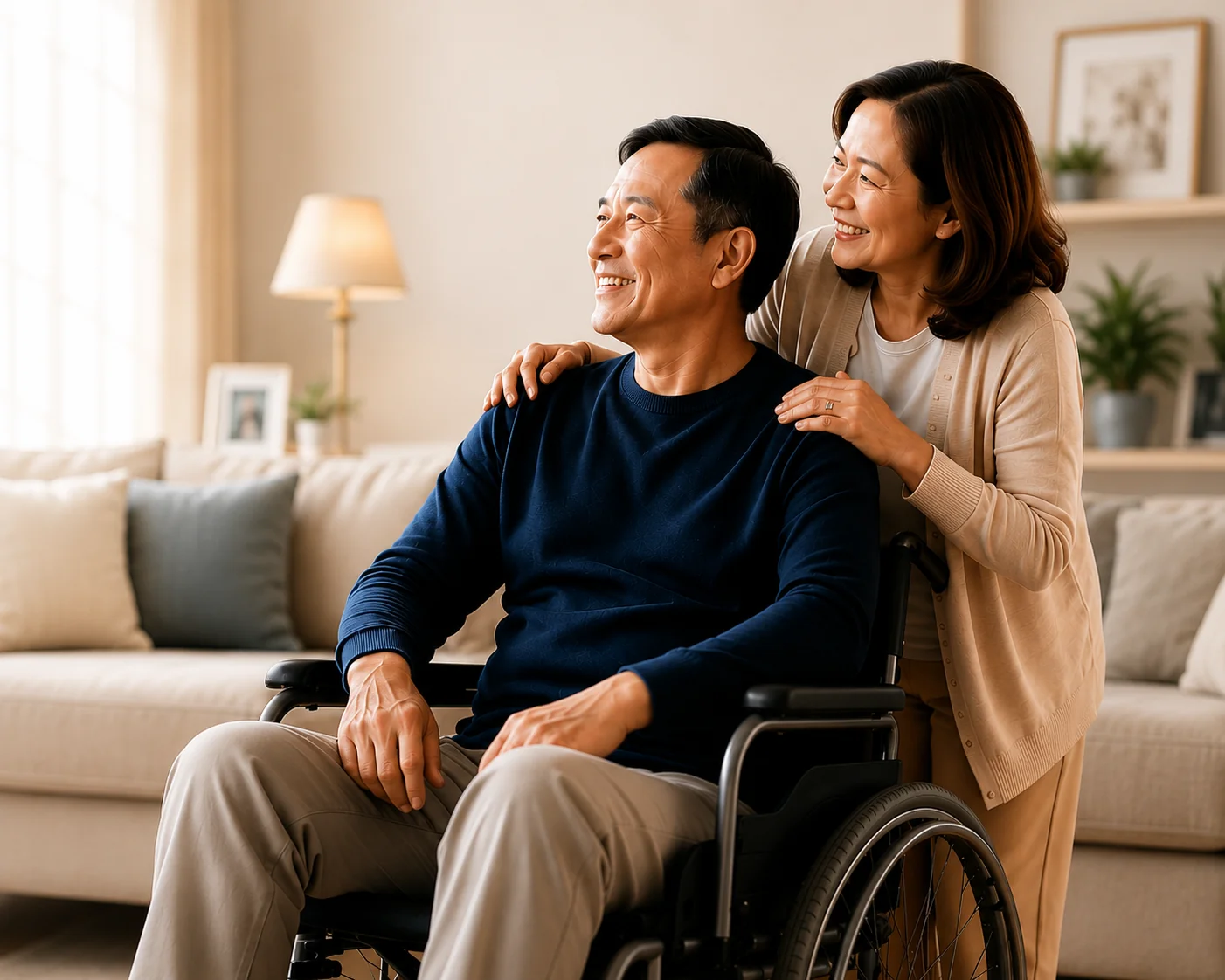 A couple planning ahead for long-term care